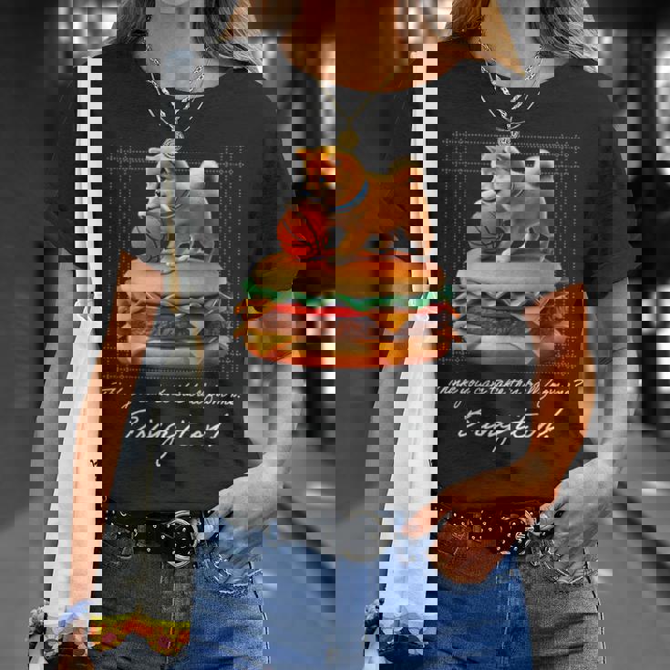 豆しば バスケットボール 豆柴 可愛い おしゃれ 面白い 動物 スポーツ 英字 ハンバーガー 犬 日本犬 柴犬 Tシャツ 彼女への贈り物