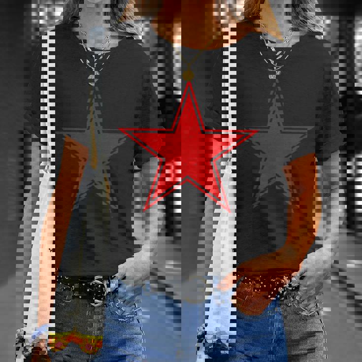 赤い星シャツ Tシャツ 彼女への贈り物