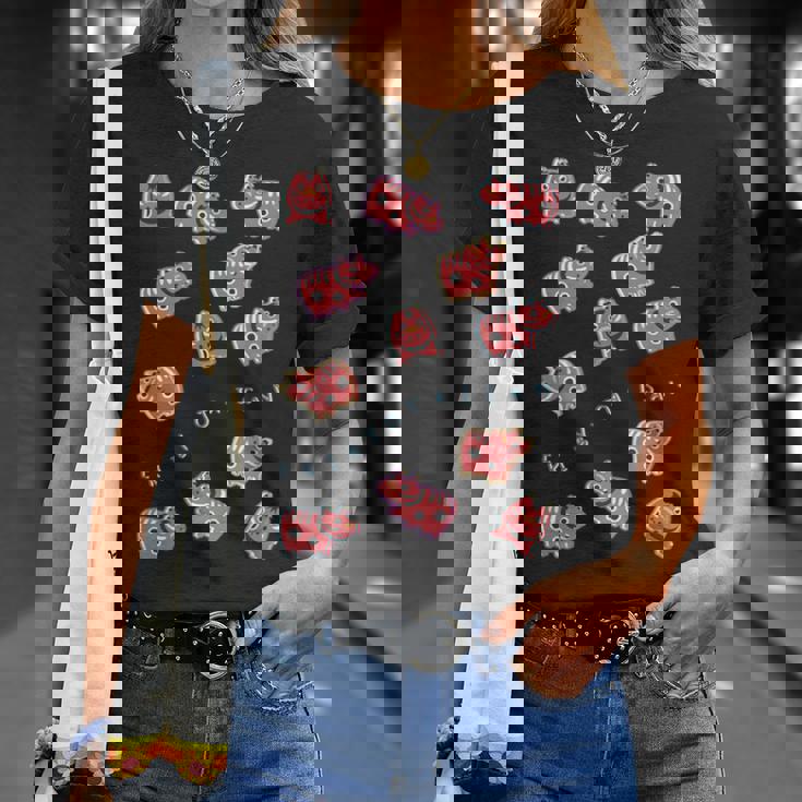 赤べこべこべこ 赤べこ 疫病退散 福島 会津 郷土玩具 民芸品 縁起物 可愛い カラフル メンズ レディース キッズ Tシャツ 彼女への贈り物