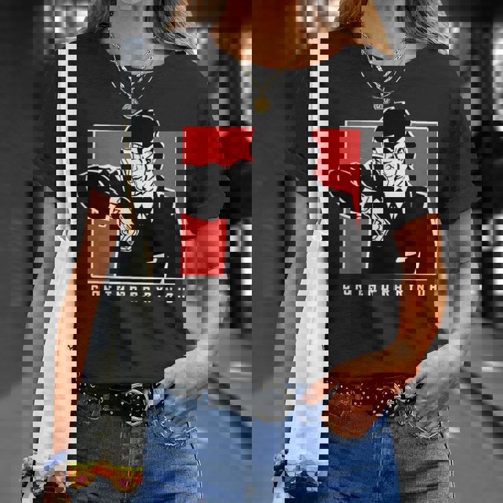 路上の能劇 伝統・現代美術 Tシャツ 彼女への贈り物