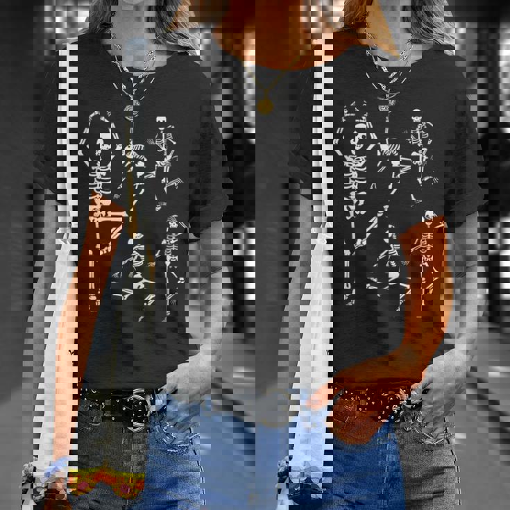 踊る骸骨 ゴシック 服 夏 原宿 ファッション パンク ハロウィン スケルトン Tシャツ 彼女への贈り物