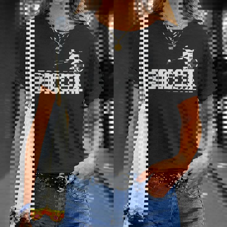 車椅子のボッチャ Tシャツ 彼女への贈り物