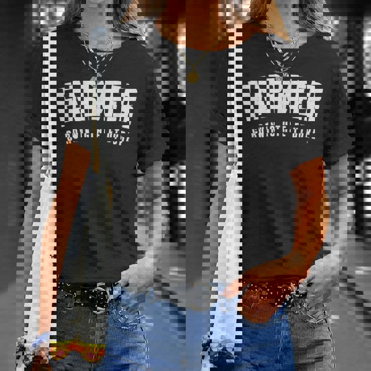 農家 未来を育てる Tシャツ 彼女への贈り物