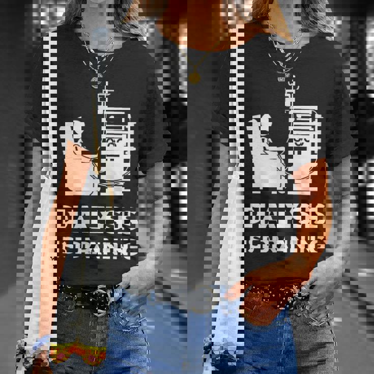 透析tシャツ 透析患者用 透析は排水 Tシャツ 彼女への贈り物