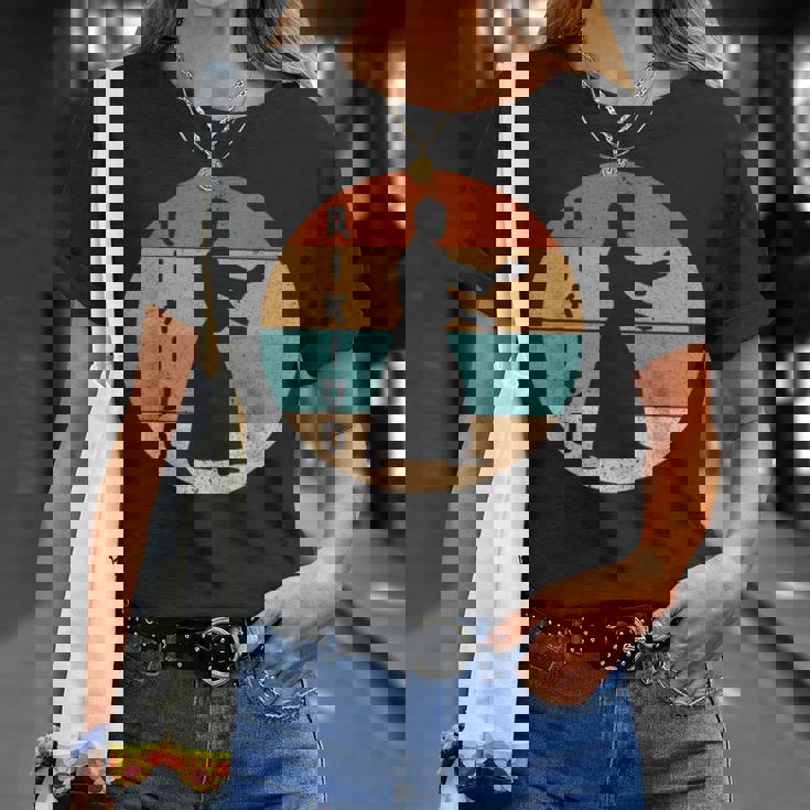 道場開業医のためのビンテージ合気道武道デザイン。 Tシャツ 彼女への贈り物