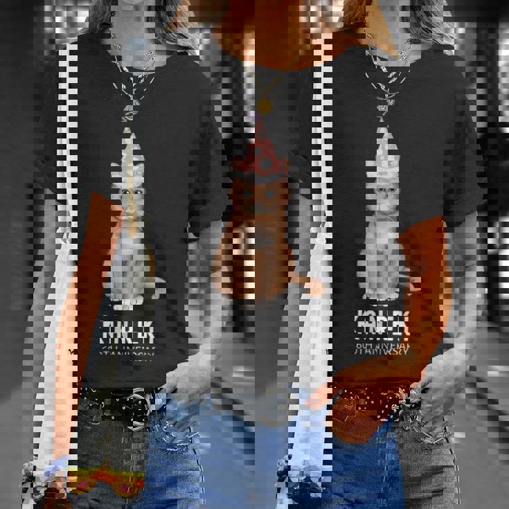 還暦祝い 猫好き 男性 女性 還暦 お祝い 60歳 かわいい ねこ おしゃれ 猫 赤色 Tシャツ 彼女への贈り物