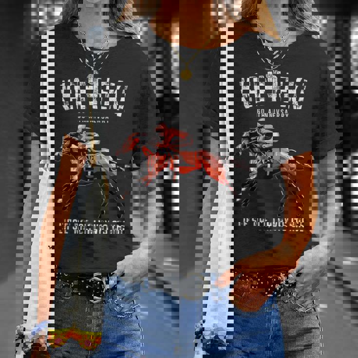 還暦祝い 競馬好き うま 馬好き 父 母 男性 女性 60歳お祝い Life's Race Always Chase Tシャツ 彼女への贈り物