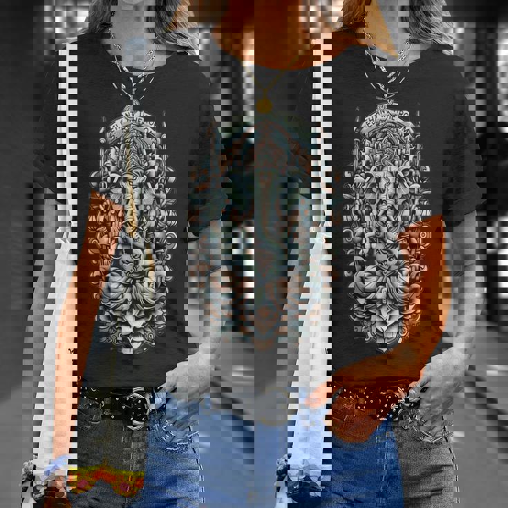 部屋の象 ガネーシャ Tシャツ 彼女への贈り物