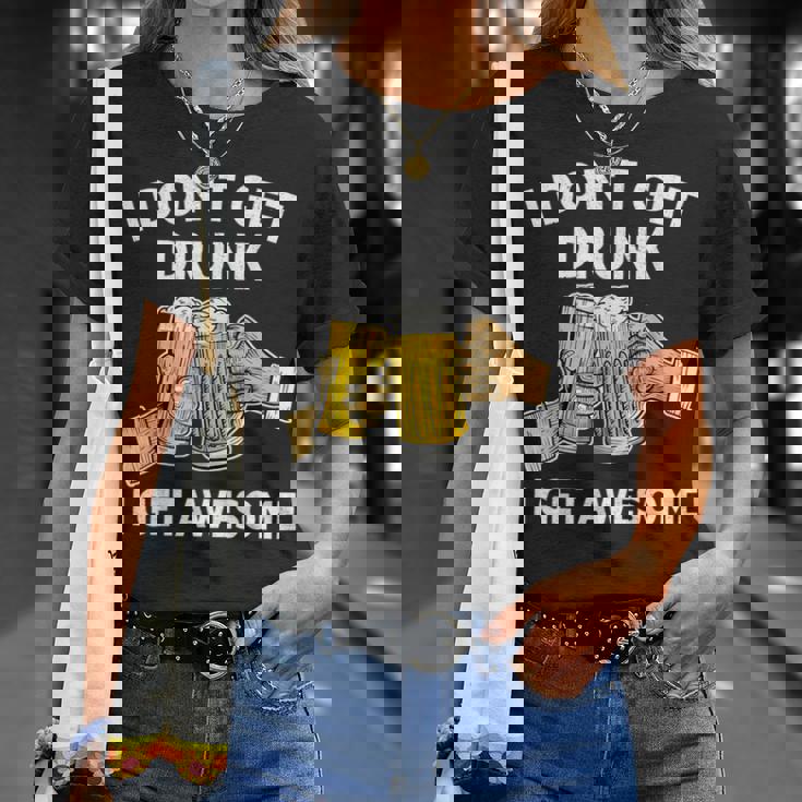 酔わないで最高になる-面白いアルコール Tシャツ 彼女への贈り物