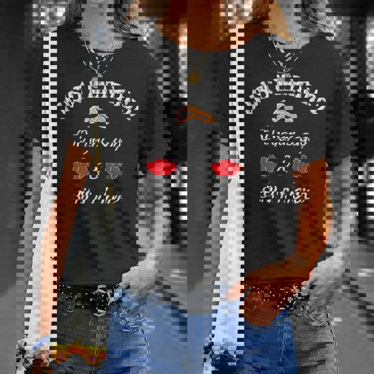 金婚式 結婚して50年の幸せな生活 Tシャツ 彼女への贈り物