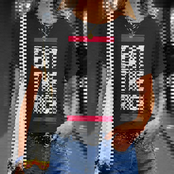 金持ちを食べろ Tシャツ 彼女への贈り物