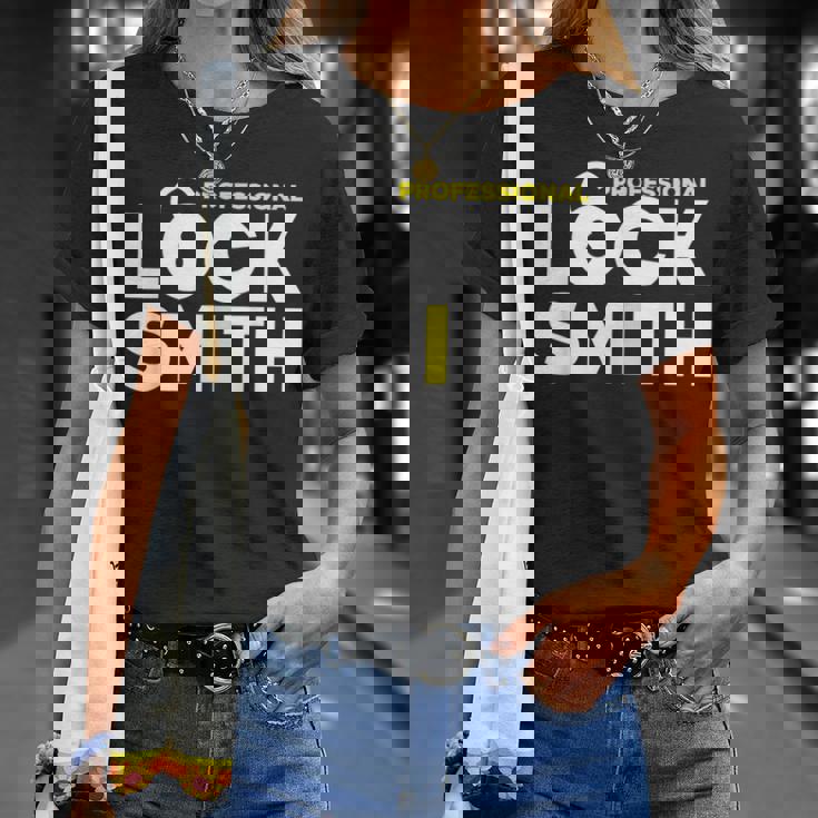 鍵屋ロックピッキングプロフェッショナルロックスミス Tシャツ 彼女への贈り物
