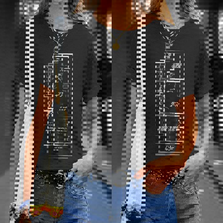 間取り【3Dk】おもしろ 間取り図 面白い ネタ ウケ狙い 笑える 昭和 レトロ ユーモア お笑い 個性的 懐かしい Tシャツ 彼女への贈り物