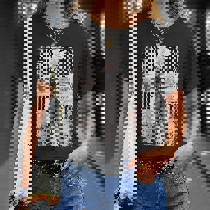 雑誌の表紙ヴィンテージガールバニーコラージュセクシーモデルピンナップ Tシャツ 彼女への贈り物