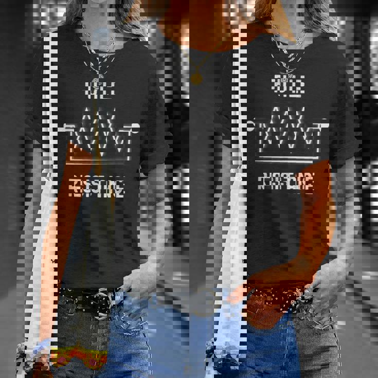 電子エンジニアの教師のための面白くて無駄な抵抗。 Tシャツ 彼女への贈り物