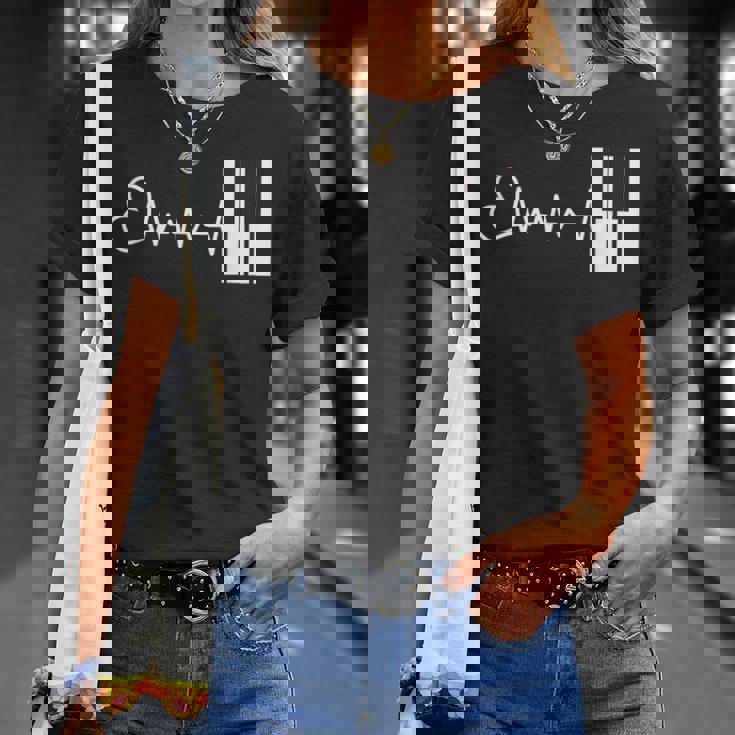 面白い ピアノ 音楽 ピアノ ギフト ピアニスト Tシャツ 彼女への贈り物