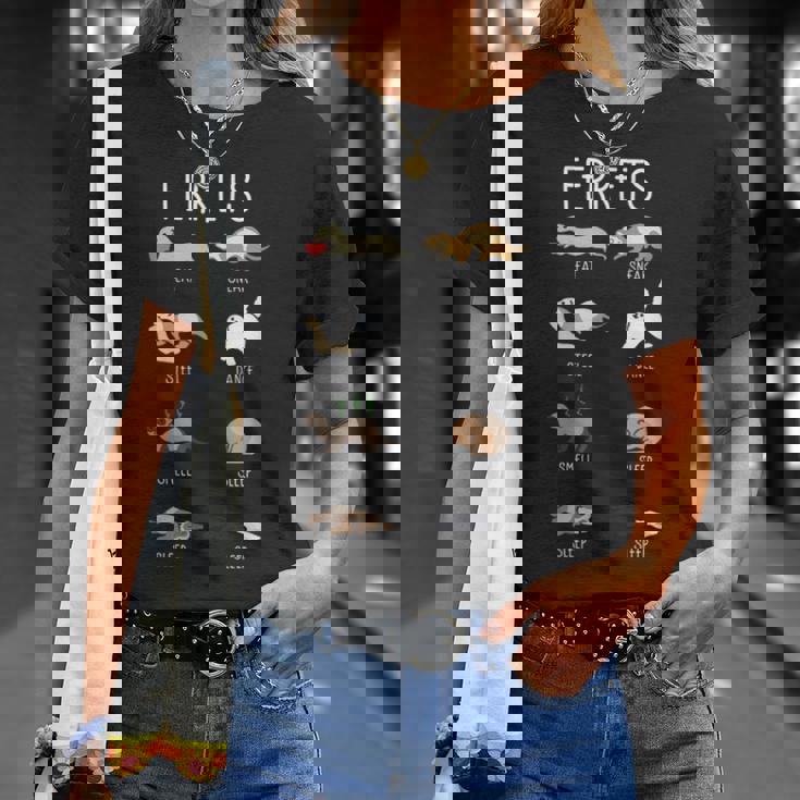 面白い フェレット シャツ ペット グルーミング Tシャツ 彼女への贈り物