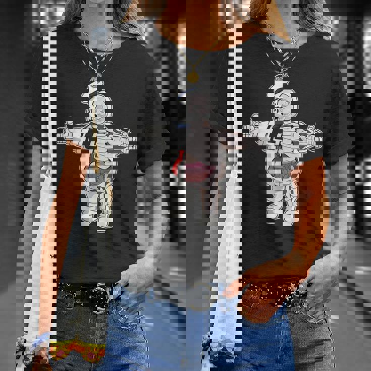 面白い 有名 カルト映画 キャラクター マシュマロマン ゾンビ Tシャツ 彼女への贈り物