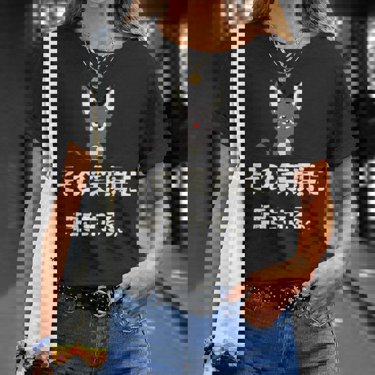 面白い 猫 文字入り 「その笑顔に騙される。」おもしろギャグ-ジョーク 漢字 その笑顔に騙される。 Tシャツ 彼女への贈り物