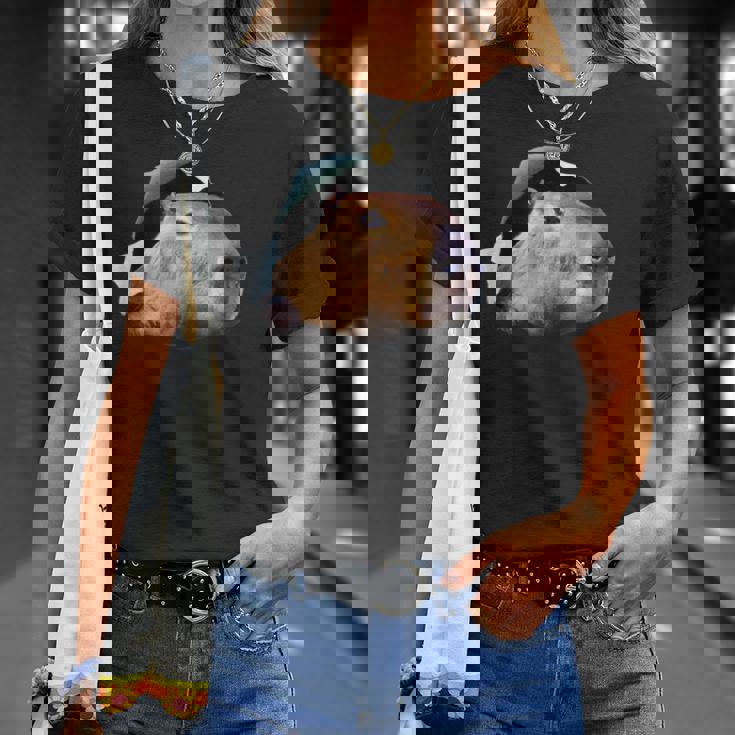 面白いtシャツ カピバラ メンズ げっ歯類 グッズ かわいい おもしろ 面白い 服 ネタ 動物 Tシャツ 彼女への贈り物