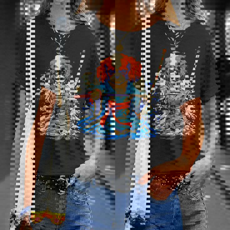 面白いtシャツ キャバリア 浮世絵 イヌ わんこ メンズ 犬好き グッズ おもしろ 面白い 服 ネタ わんこ Tシャツ 彼女への贈り物