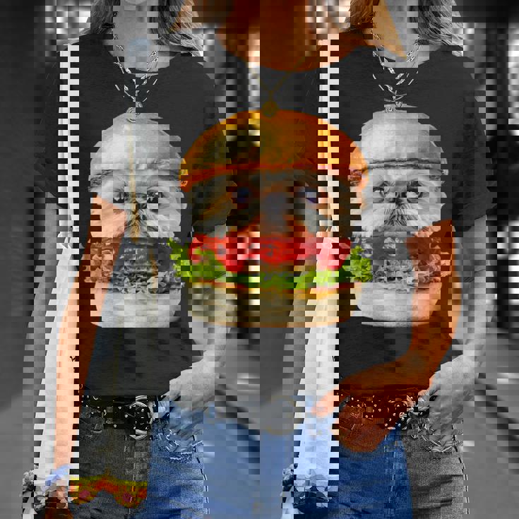 面白いtシャツ シーズー 犬 ハンバーガー メンズ 犬好き グッズ かわいい おもしろ 面白い 服 ネタ Tシャツ 彼女への贈り物