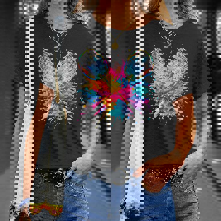 面白いtシャツ バドミントン おもしろ カラフル 服 ネタ メンズ テニス部 おもしろグッズ 大人 子供 Tシャツ 彼女への贈り物