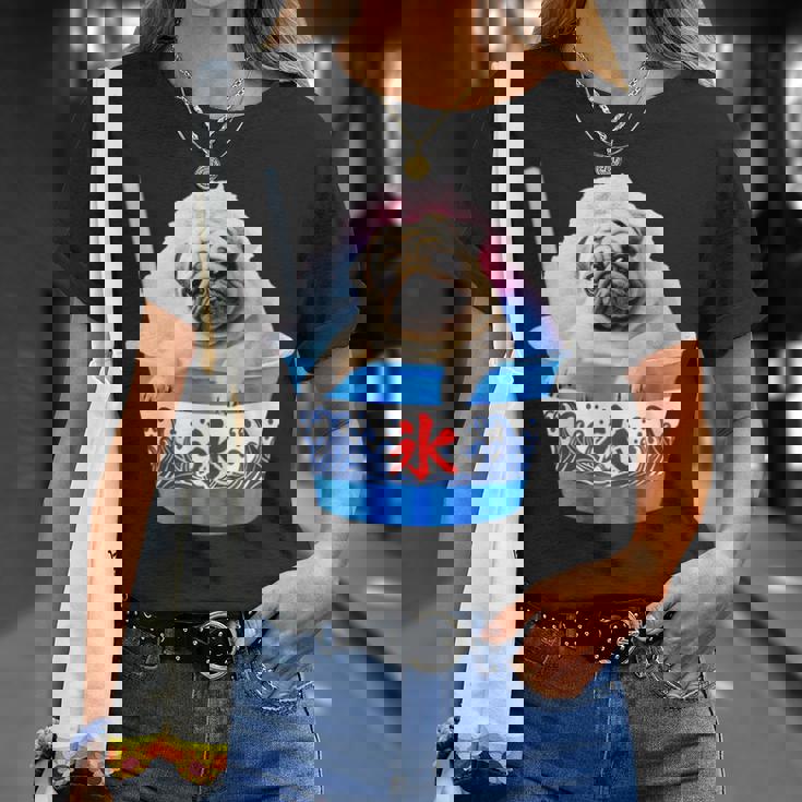 面白いtシャツ パグ かき氷 イヌ メンズ 犬好き グッズ かわいい おもしろ 面白い 服 ネタ 夏 Tシャツ 彼女への贈り物