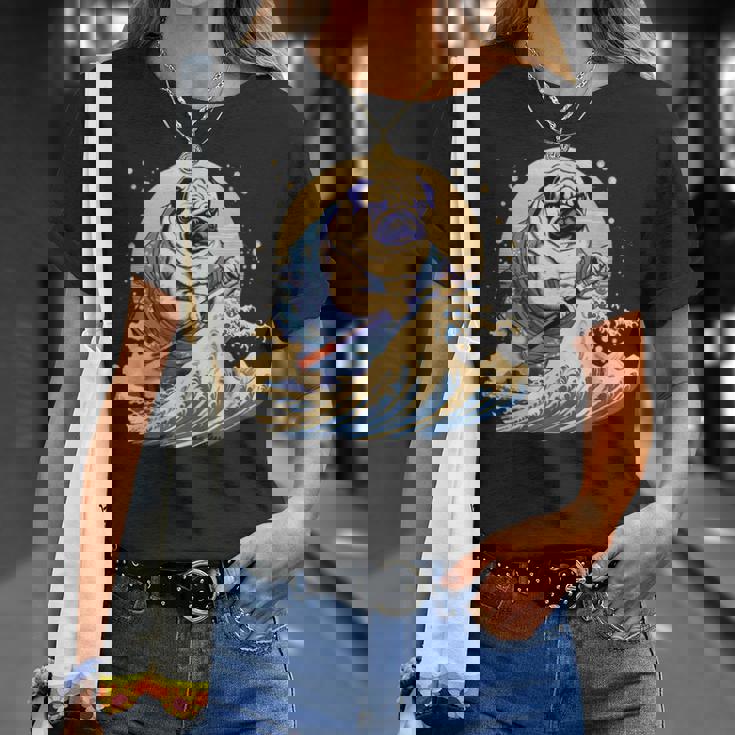 面白いtシャツ パグ 浮世絵 イヌ わんこ メンズ 犬好き グッズ おもしろ 面白い 服 ネタ わんこ Tシャツ 彼女への贈り物