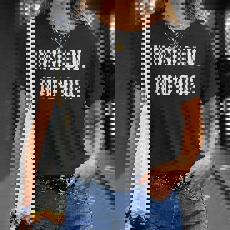 面白いtシャツ 下ネタ 文字 ダジャレ メンズ おもしろtシャツ ジョーク 男性用 英語 I'mo Low Tシャツ 彼女への贈り物