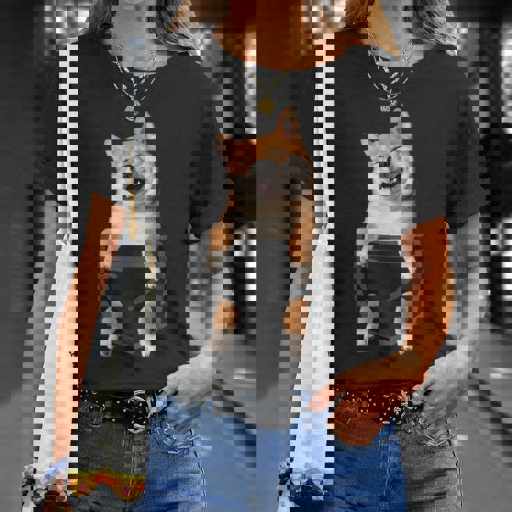 面白いtシャツ 柴犬 ポケット イヌ わんこ メンズ 犬好き グッズ かわいい おもしろ 面白い 服 ネタ Tシャツ 彼女への贈り物