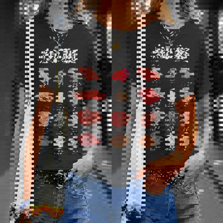 面白いtシャツ 焼肉 肉 種類 文字入り メンズ おもしろ 面白い 服 おもしろグッズ 文字tシャツ ネタ バーベキュー Tシャツ 彼女への贈り物