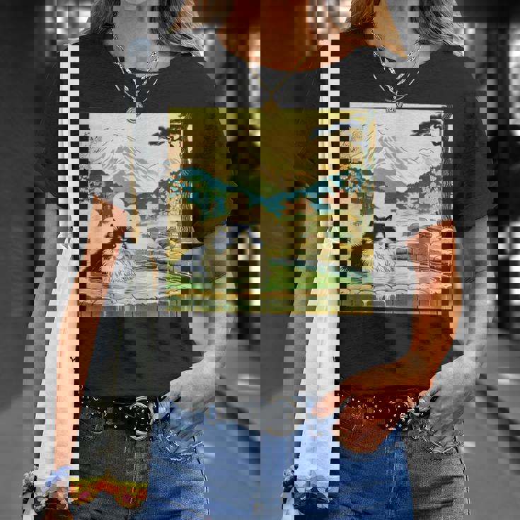 面白いtシャツ 猫 ネコ 温泉 メンズ 猫好き グッズ おもしろ 面白い 服 ネタ 猫の下僕 浮世絵 Tシャツ 彼女への贈り物