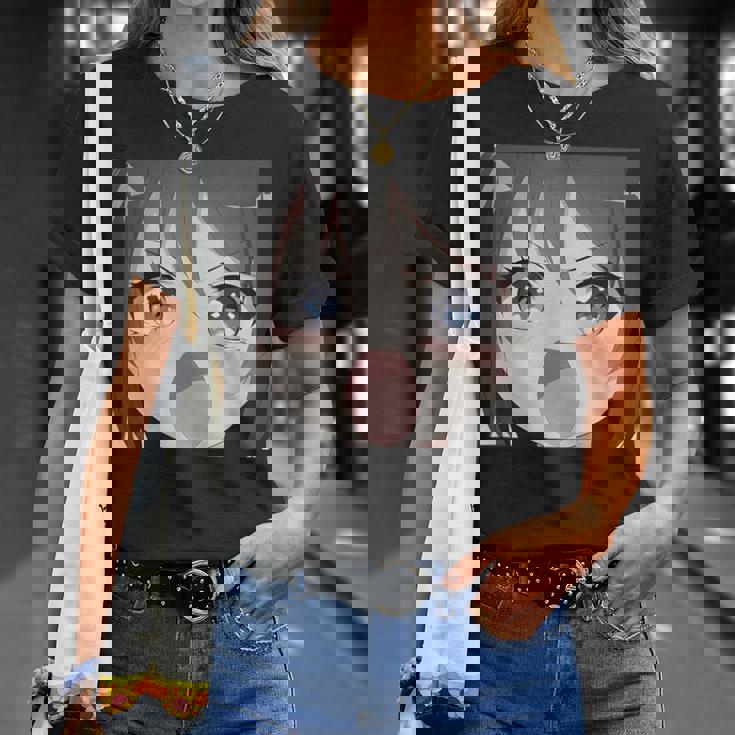 面白いカワイイガール 日本アニメ オタク Tシャツ 彼女への贈り物