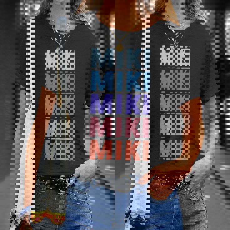 面白いギフト名 ミキ 名前入り Tシャツ 彼女への贈り物