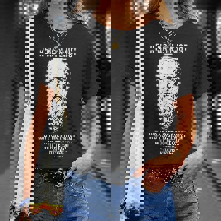 面白いクラシカルギリシャ語引用 ディオゲネスからアレクサンダーへ The Tシャツ 彼女への贈り物