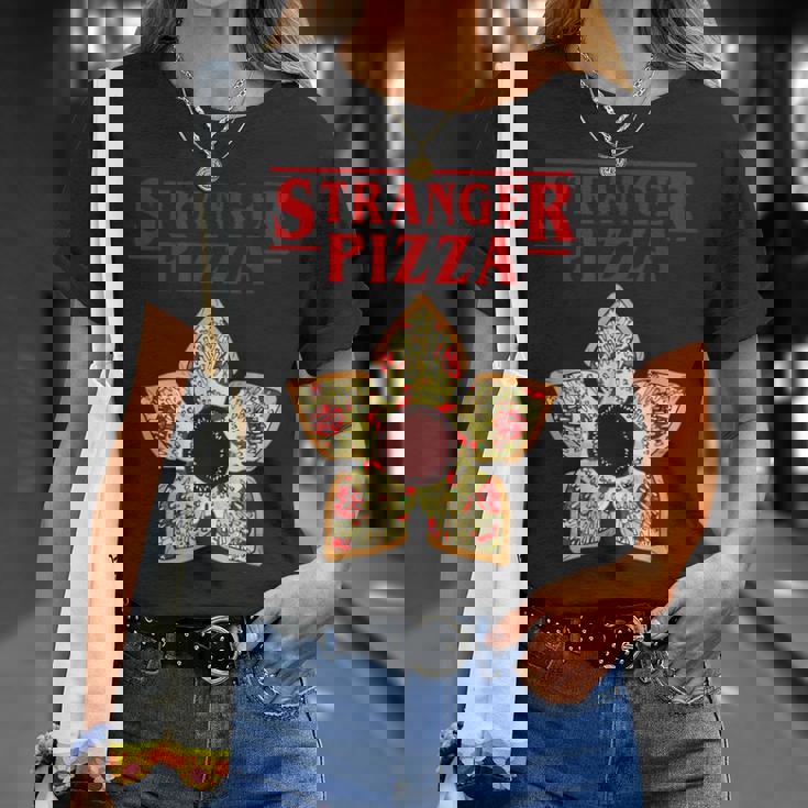 面白いストレンジャー・ピザ・シングス Tシャツ 彼女への贈り物