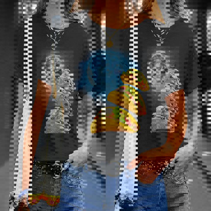 面白いタコスシャツ – タコス好きのタコスハウリングアットザムーン Tシャツ 彼女への贈り物