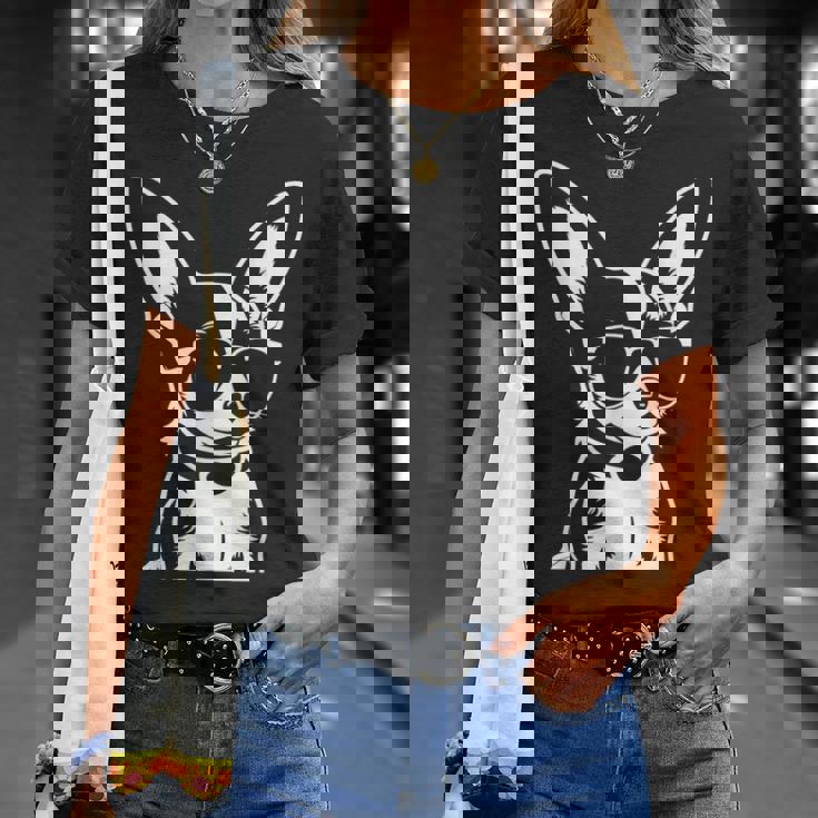 面白いチワワ サングラス チワワ Tシャツ 彼女への贈り物