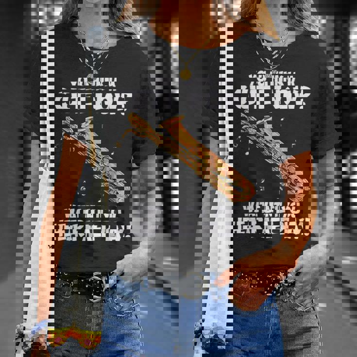 面白いバリトンサックスのデザイン私はサックスを持っています Tシャツ 彼女への贈り物