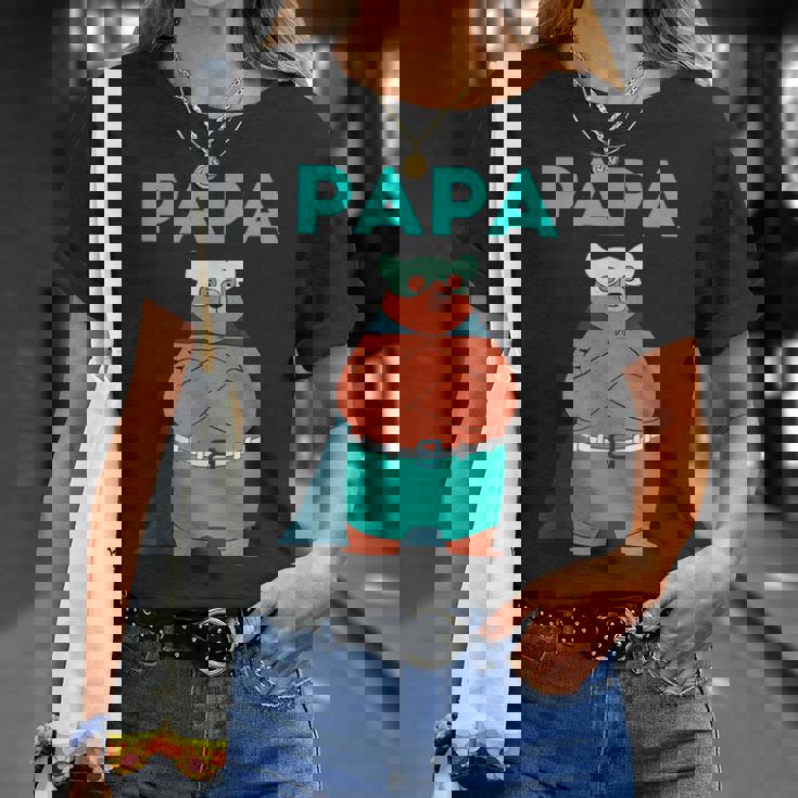 面白いパパベアシャツ I 父の日誕生日ギフト Tシャツ 彼女への贈り物