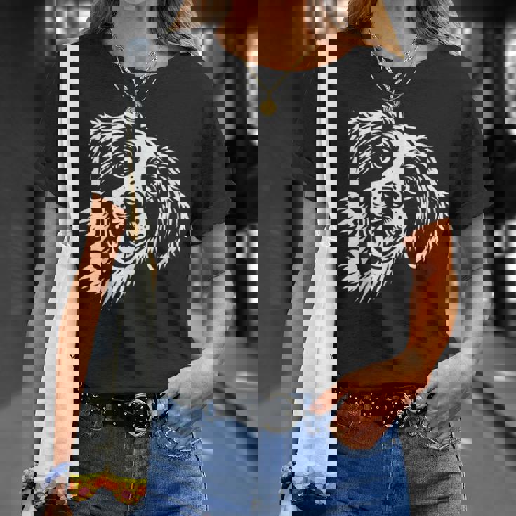 面白いブリタニー スパニエル犬のぞくグラフィック デザイン Tシャツ 彼女への贈り物