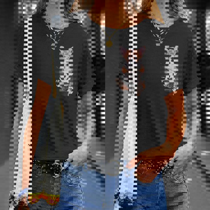 面白いペンブローク ウェルシュコーギー あなたのポケットにコーギー愛好家向け Tシャツ 彼女への贈り物