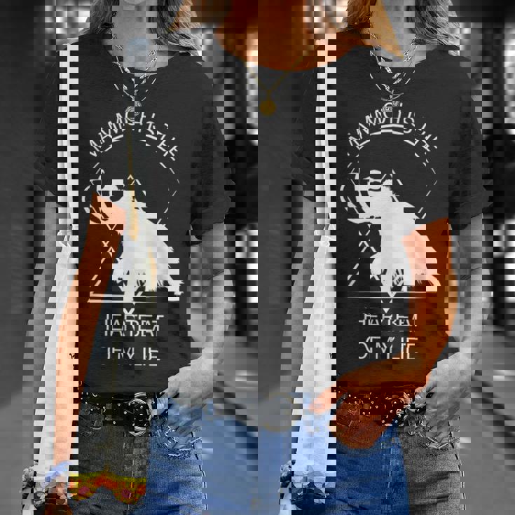 面白いマムート石器時代の氷河期デザイン 先史時代のデザイン Tシャツ 彼女への贈り物