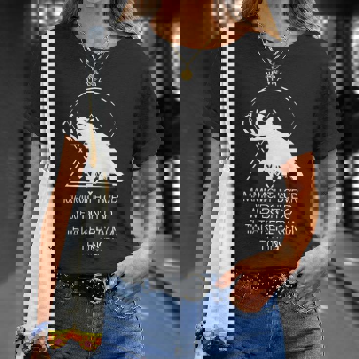 面白いマムート石器時代の氷河期デザイン 先史時代のデザイン 長袖tシャツ Tシャツ 彼女への贈り物