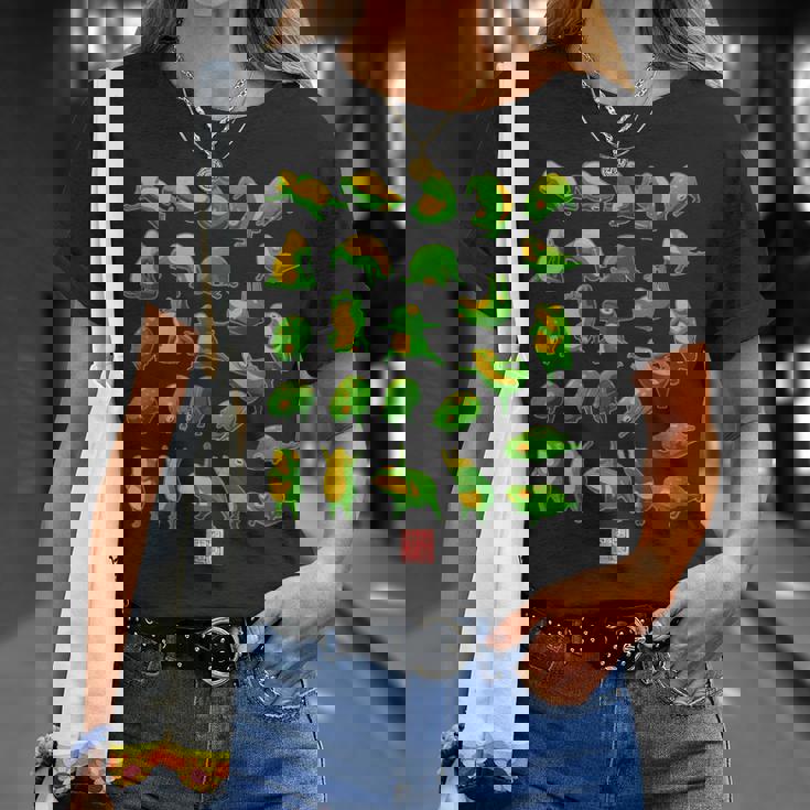 面白いヨガカエルとヒキガエル瞑想 日本のアートグラフィック Tシャツ 彼女への贈り物