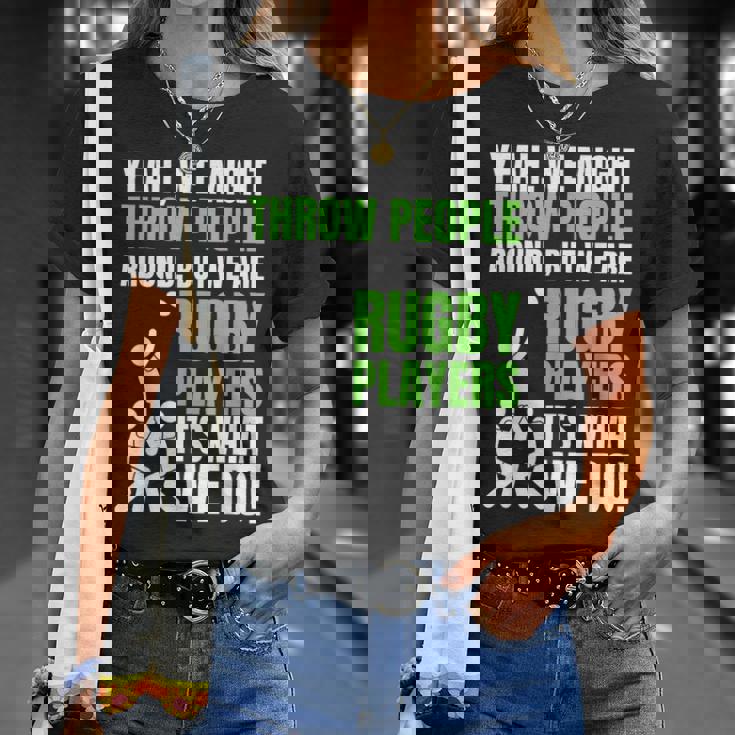 面白いラグビーコーチ、選手、ファンのラグビー。 Tシャツ 彼女への贈り物