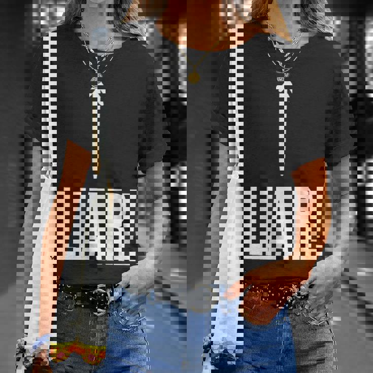 面白い嘘つき嘘つき嘘つき嘘つき詐欺師 Tシャツ 彼女への贈り物