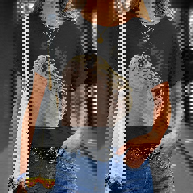 面白い好奇心が強い爬虫類ヒョウモントカゲモドキ Tシャツ 彼女への贈り物