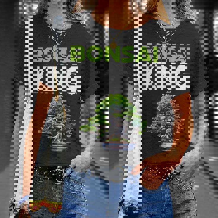 面白い盆栽愛好家 盆栽王 Tシャツ 彼女への贈り物